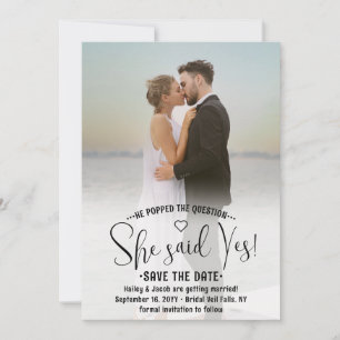 Reserva La Fecha Código QR ¡Ella dijo que sí! Compromiso de boda 2