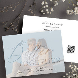 Reserva La Fecha CÓDIGO QR mejor juntos boda fotográfico de guiones