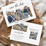 Reserva La Fecha Código QR Moderno Guardar la foto de fecha 4 Elega<br><div class="desc">Paisaje moderno y elegante Horizontal Cuatro (4) Código QR Foto Guardar el imán Boda de fecha con tipografía manuscrita a mano. El imán para guardar la invitación de fecha incluye tipografía y moda de guiones y un diseño sencillo al que puede agregar su imagen personalizada de fotografía de compromiso.</div>