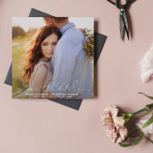Reserva La Fecha Código QR Tipografía de guión elegante 3 Boda de f