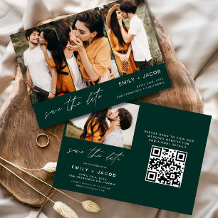 Reserva La Fecha Código QR verde esmeralda salva foto de fecha 4