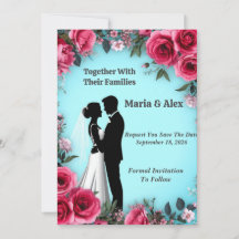 🌷 Colección de Boda de Pareja Floral Rosa 🌷