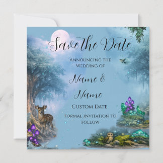 Reserva La Fecha Colección de Boda Elegancia Bioluminosa
