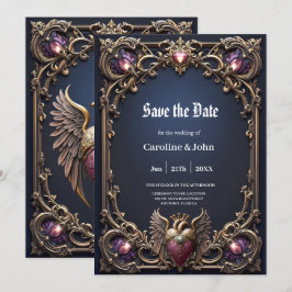 Reserva La Fecha Colección de Boda Victoriana Gótica