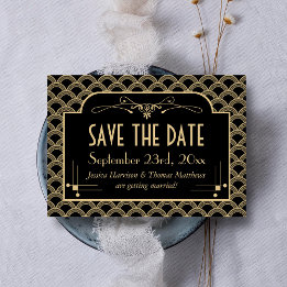 Reserva La Fecha Colección de Bodas Art Decó de los años 20