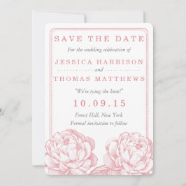 Reserva La Fecha Colección de Bodas florales de Peony