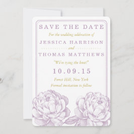 Reserva La Fecha Colección de Bodas florales de Peony