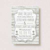 Colección Nautical Whitewashed Wood Beach Wedding