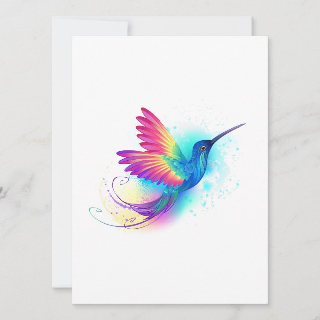 Reserva La Fecha Colibrí arcoiris exótica (Anverso)