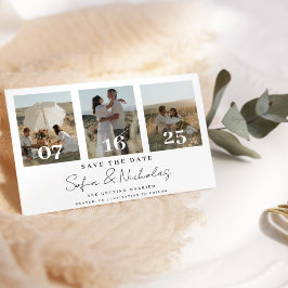 Reserva La Fecha Collage de Bodas de guiones modernos