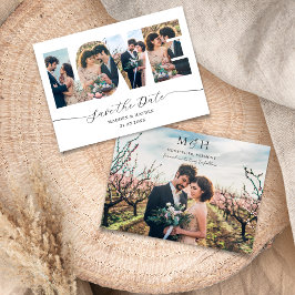 Reserva La Fecha Collage de Fotos Moderno Save the Date Cartas de A