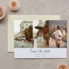 Reserva La Fecha Collage de fotos romántico salve al Boda de fechas