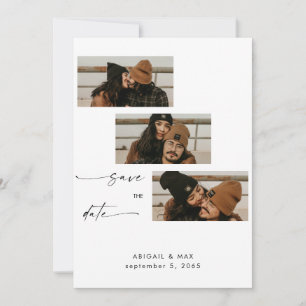 Reserva La Fecha Collage Tira de Fotos Boda Guardar la Fecha