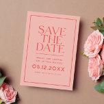 Reserva La Fecha Color de color moderno Guardar la fecha<br><div class="desc">Se trata de un moderno salven la tarjeta de fecha con un toque retro. Presenta "guardar la fecha" en un tipo de letra serif moderno. Este es un diseño fresco y simple para parejas a las que les gustan los diseños limpios. Puede cambiar el color de todos los elementos de...</div>