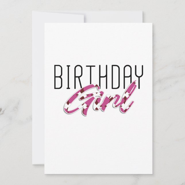Reserva La Fecha colorido chica de cumpleaños (Anverso)