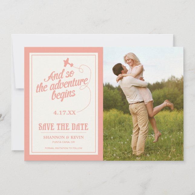 Reserva La Fecha Comienza la aventura | Destino - Guardar la fecha (Anverso)