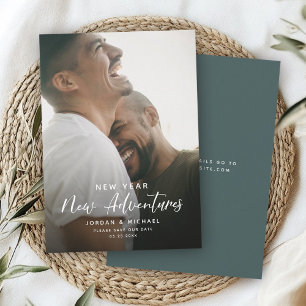 Reserva La Fecha Compromiso moderno de Año Nuevo   Adventures Scrip