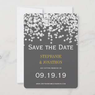 Reserva La Fecha Confetti elegante Cualquier color que se muestra a