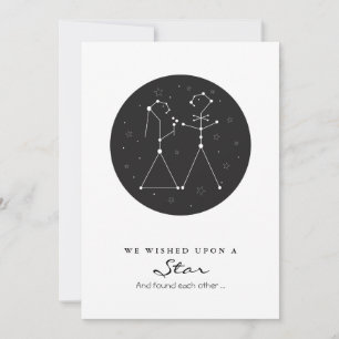 Reserva La Fecha Constellation Bride and Groom Save the Date