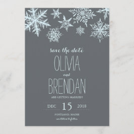 Reserva La Fecha Copia de Seguridad de Copos de Nieve de Escarcha I