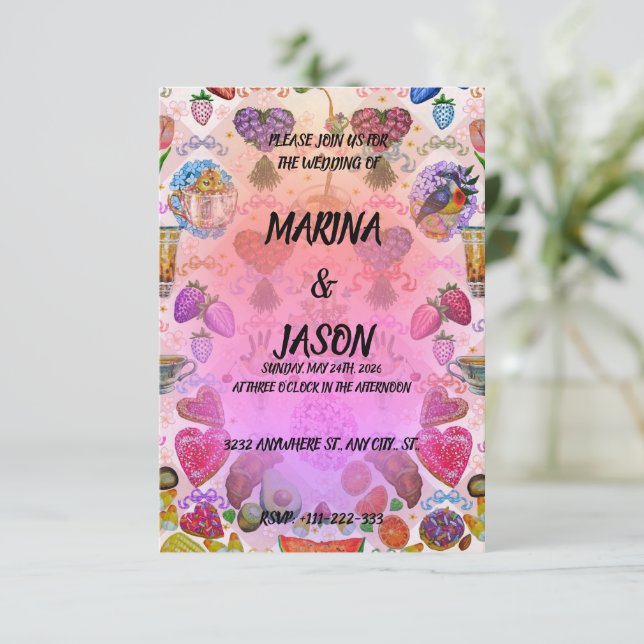 Reserva La Fecha Coqueta (Anverso de pie)