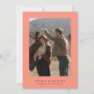 Reserva La Fecha Coral Pop Modern Photo Boda