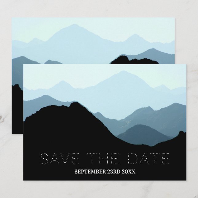 Reserva La Fecha Cordillera Azul, Boda Ruso (Anverso / Reverso)