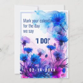 Reserva La Fecha 💍 Cornflowers y Lavender Elegance