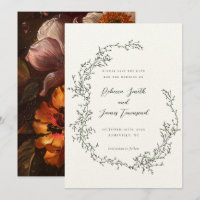 Corona Botánica Pintura Artística Olivo Boda