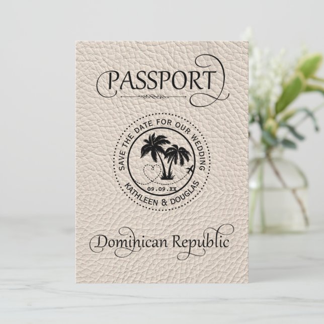 Reserva La Fecha Costa de Marfil Pasaporte República Dominicana Sal (Anverso de pie)