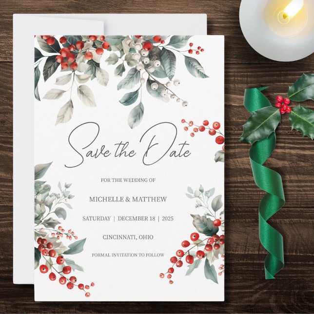 Reserva La Fecha Country Winter Holly (Subido por el creador)