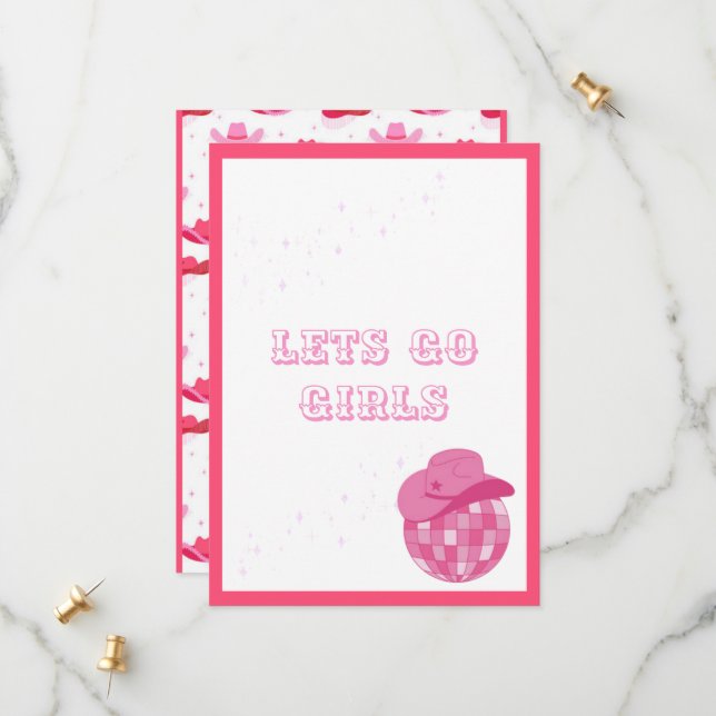 Reserva La Fecha Cowgirl Disco (Anverso/Reverso In Situ)