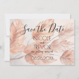 Reserva La Fecha Crea tu propia - Hojas de otoño