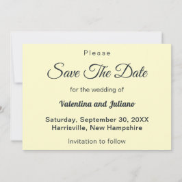 Reserva La Fecha Cream With Slate Text Wedding Save The Date