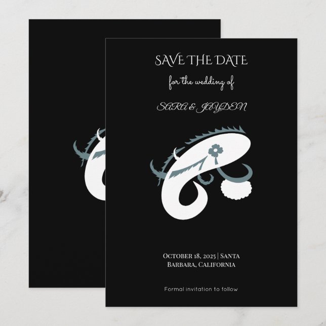 Reserva La Fecha Creative Fishing Logo – Modern Angler Design (Anverso / Reverso)