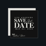 Reserva La Fecha Cuadrado blanco y negro<br><div class="desc">Presentamos nuestras elegantes y sofisticadas tarjetas Save the Date en blanco y negro, diseñadas para hacer una declaración moderna y atemporal para su próximo boda. Nuestras tarjetas Save the Date cuadradas en blanco y negro presentan un diseño limpio y minimalista que combina la elegancia clásica del blanco y el negro...</div>