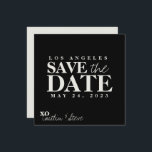 Reserva La Fecha Cuadrado blanco y negro<br><div class="desc">Presentamos nuestras elegantes y sofisticadas tarjetas Save the Date en blanco y negro, diseñadas para hacer una declaración moderna y atemporal para su próximo boda. Nuestras tarjetas Save the Date cuadradas en blanco y negro presentan un diseño limpio y minimalista que combina la elegancia clásica del blanco y el negro...</div>