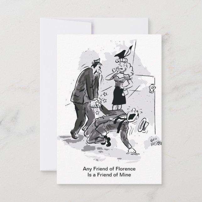 Reserva La Fecha Cualquier amigo de Florencia es amigo mío, gracios (Anverso)