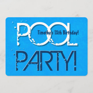 Reserva La Fecha Cualquier Fiesta de la piscina de cumpleaños adole