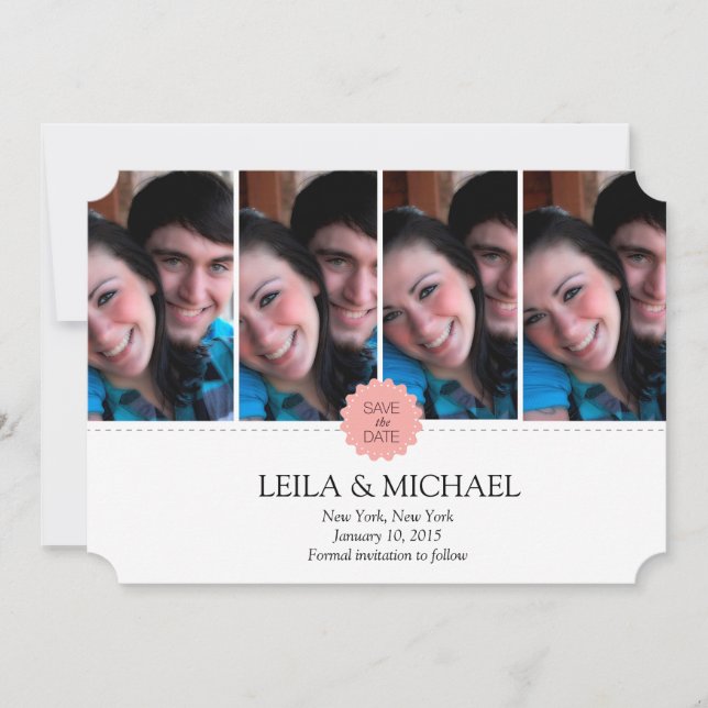 Reserva La Fecha cuatro fotomarcos (Anverso)