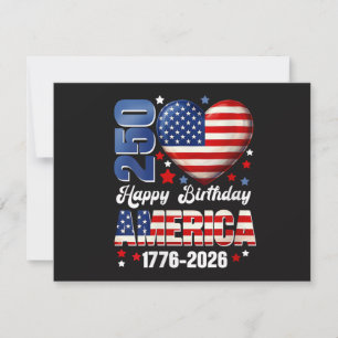 Reserva La Fecha Cumpleaños de Women's America USA 250 Años 250 Ani