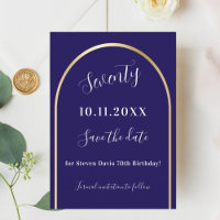 cumpleaños del arco de oro azul