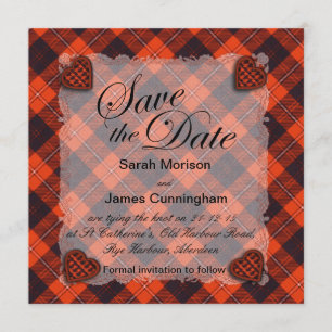 Reserva La Fecha Cunningham Scottish clan tartan