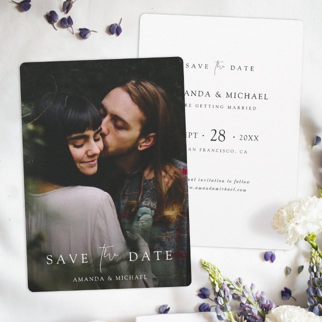 Reserva La Fecha Custom Wedding Save the Date Template with Photo (Subido por el creador)