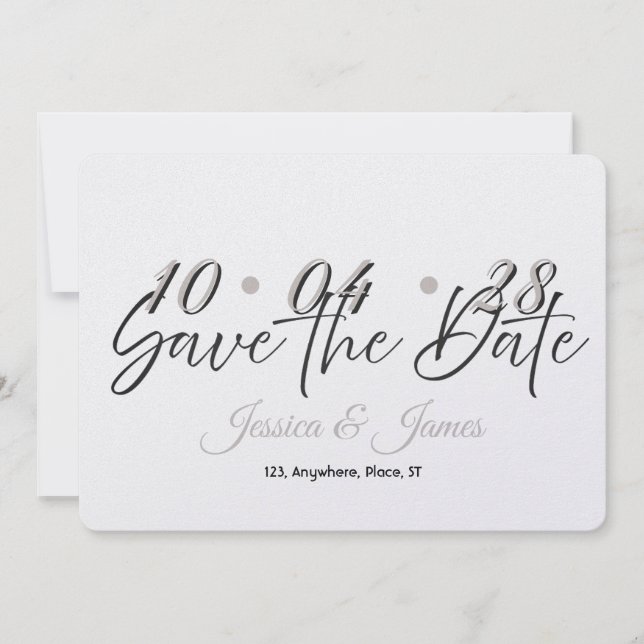 Reserva La Fecha Customize  Personalized Save the Date (Anverso)