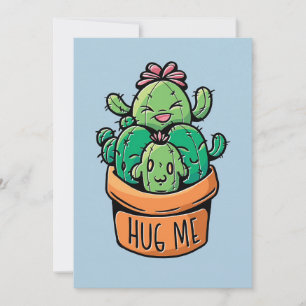 Reserva La Fecha Cute Cacti Hug Me