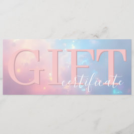 Reserva La Fecha Cute Elegant Opal Pink Pastel Gift Certificate