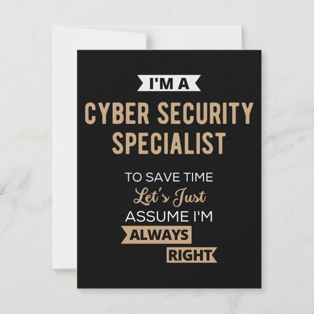 Reserva La Fecha Cyber Security Specialist (Anverso)