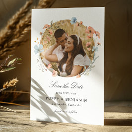 Reserva La Fecha Dainty Floral Wildflower Boda