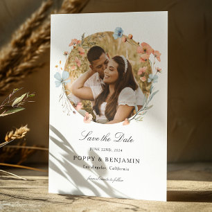 Reserva La Fecha Dainty Floral Wildflower Boda